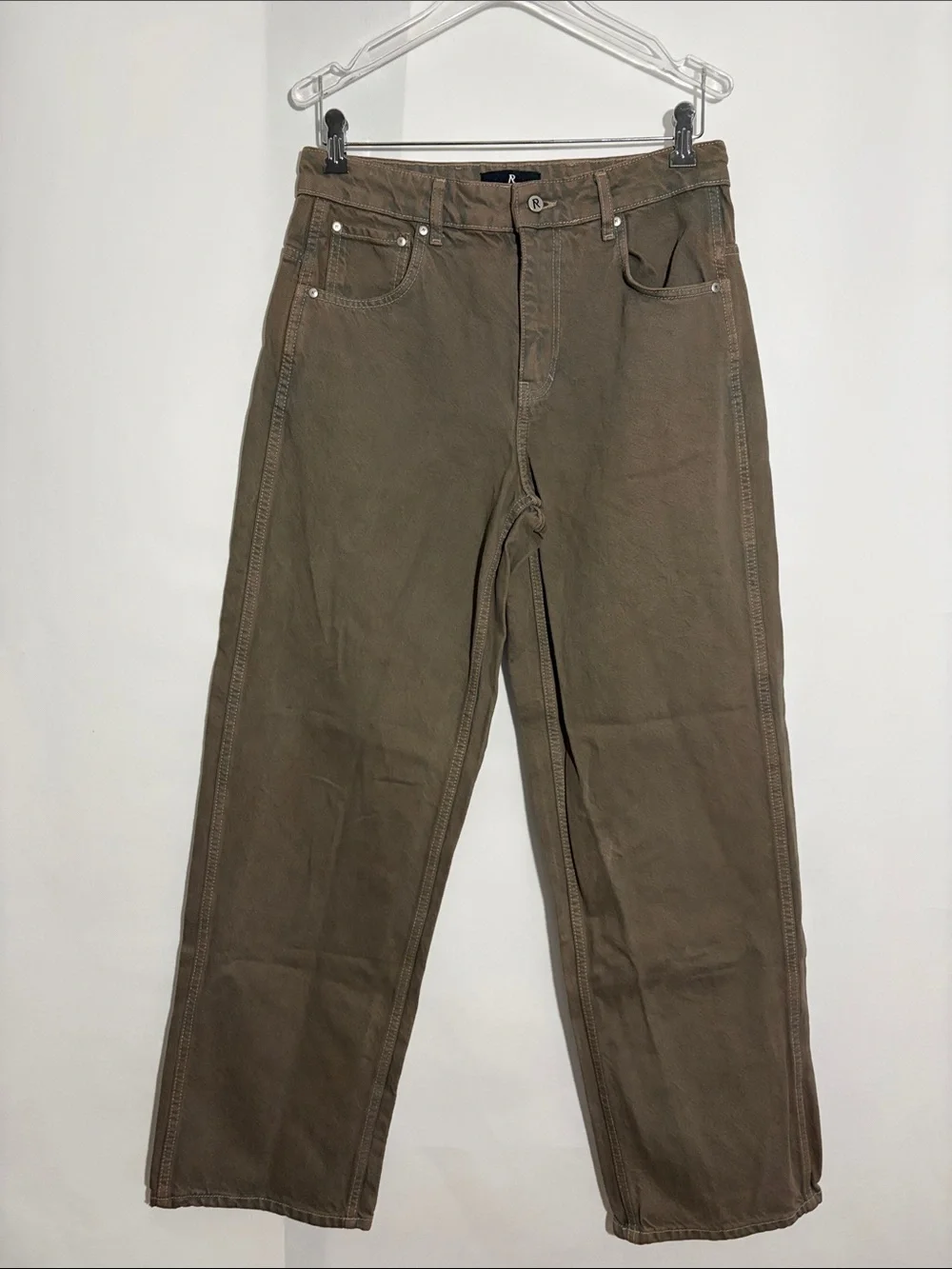 Represent Baggy Denim Jeans in Light Brown Bark Sandstorm Size 31